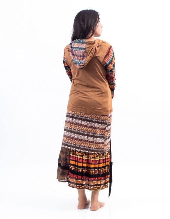 Tushar Handworks - Bohemian closet - AW2020 - Hoody dress (2)